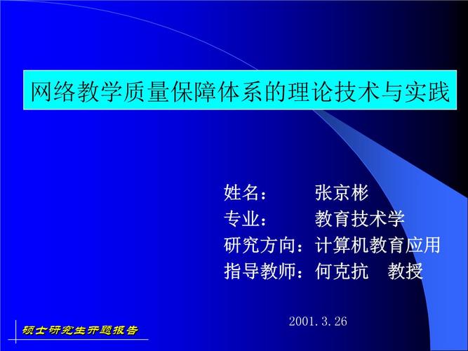 20xx年姓名张京彬专业教育技术学研究方向计算机教育应用.ppt